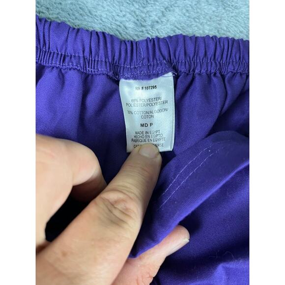 Dickies Medical Scrubs Pants Purple Medium NWT Unisex Healthcare Uniform - Picture 3 of 10